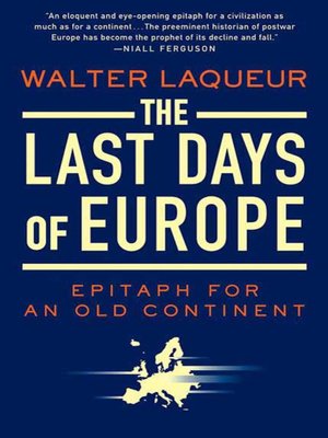 cover image of The Last Days of Europe